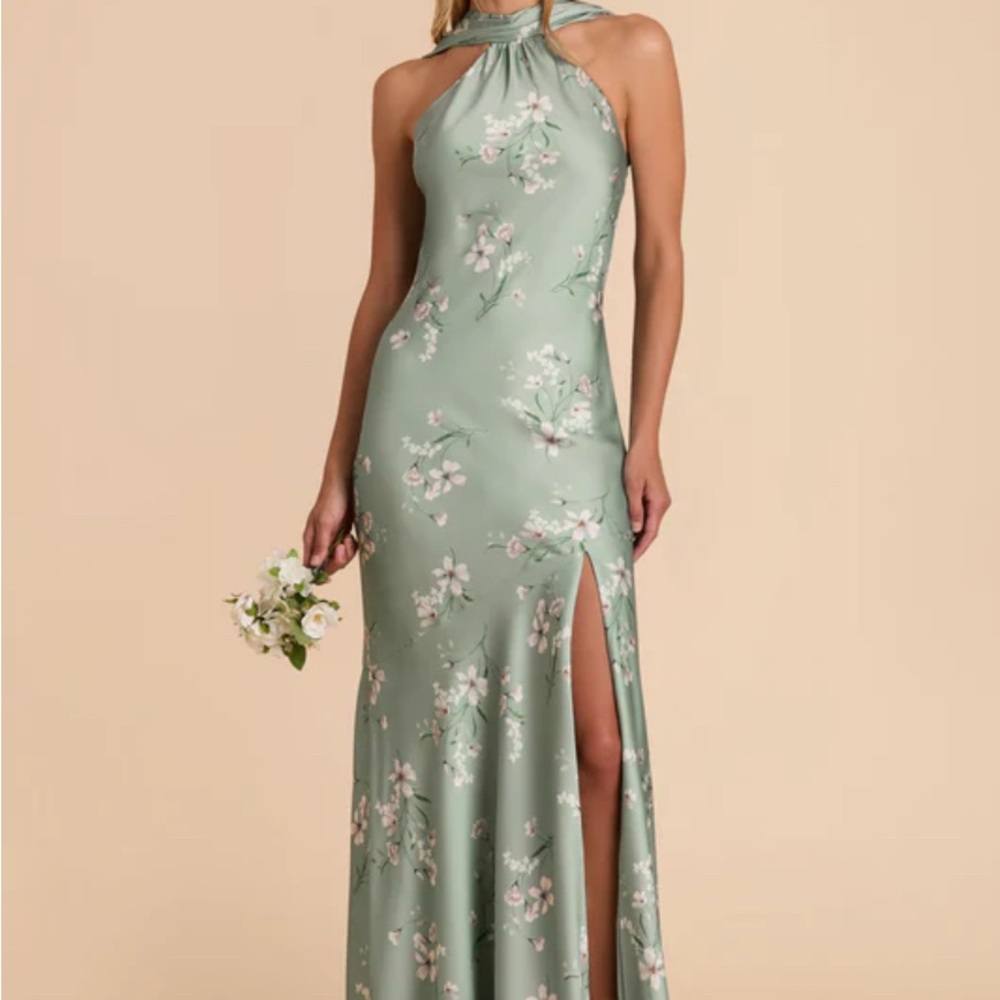 Sage Le Fleur Matte Satin - Eileen Dress